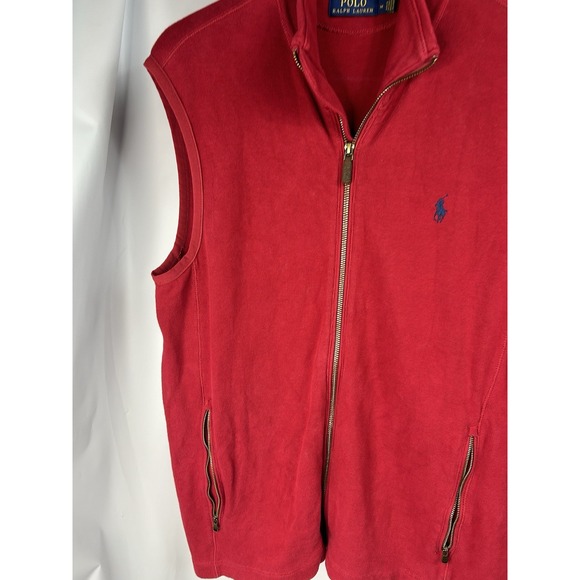 Vintage Polo Ralph Lauren Zip Up Vest Best-Size M, Embroidered Pony - Picture 8 of 14